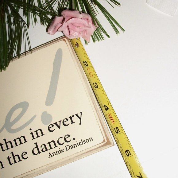 Annie Danielson Designs "DANCE" Wall Art Wall Plaque 16" Long Life Inspirational - Picture 5 of 11